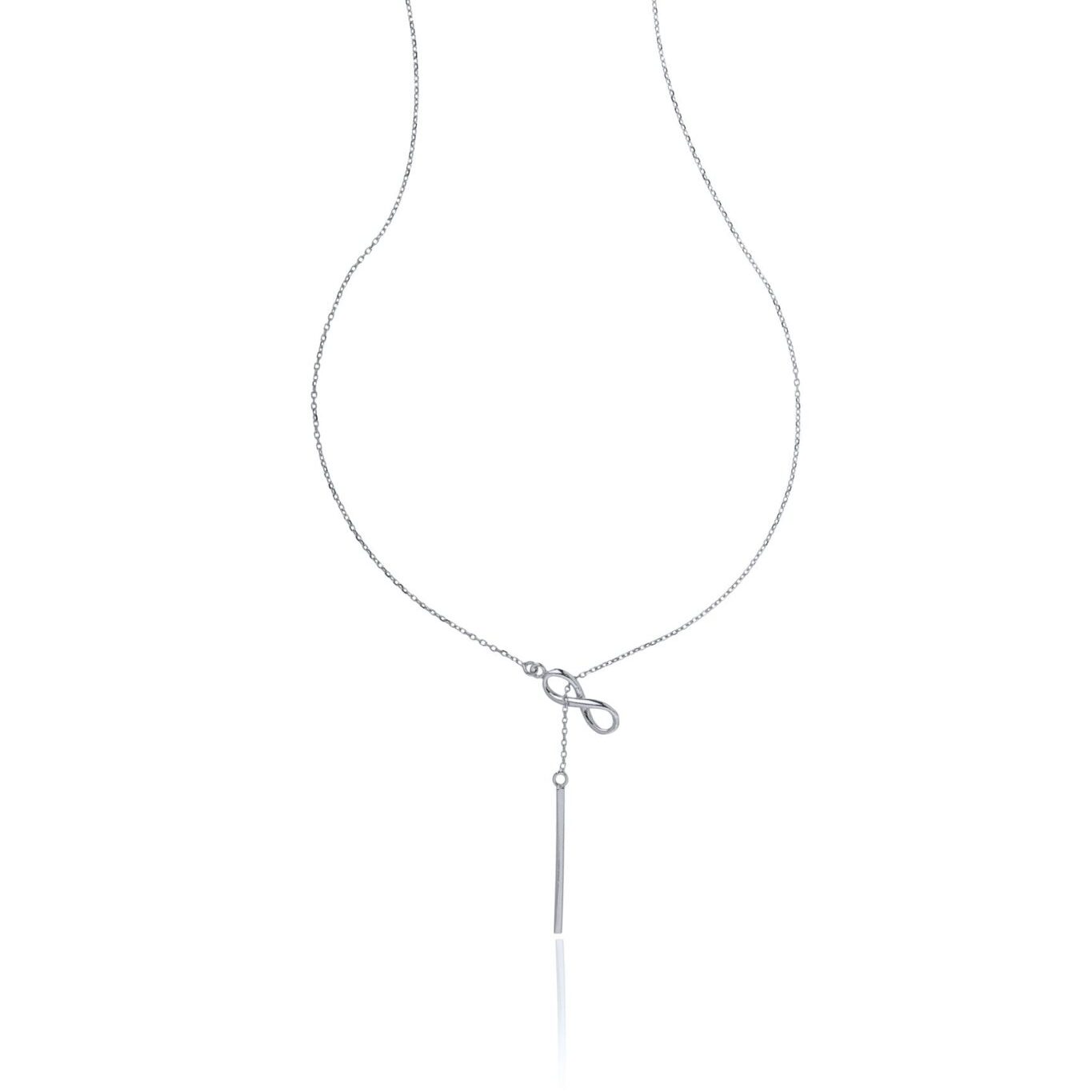 Collana in Argento con Infinito e Barretta
