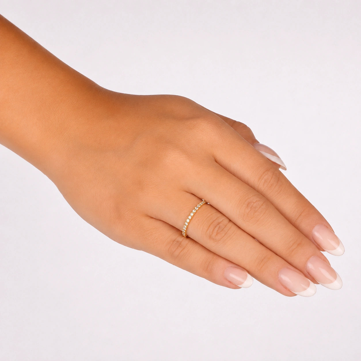 Anello Veretta Camille in Oro e Zirconi