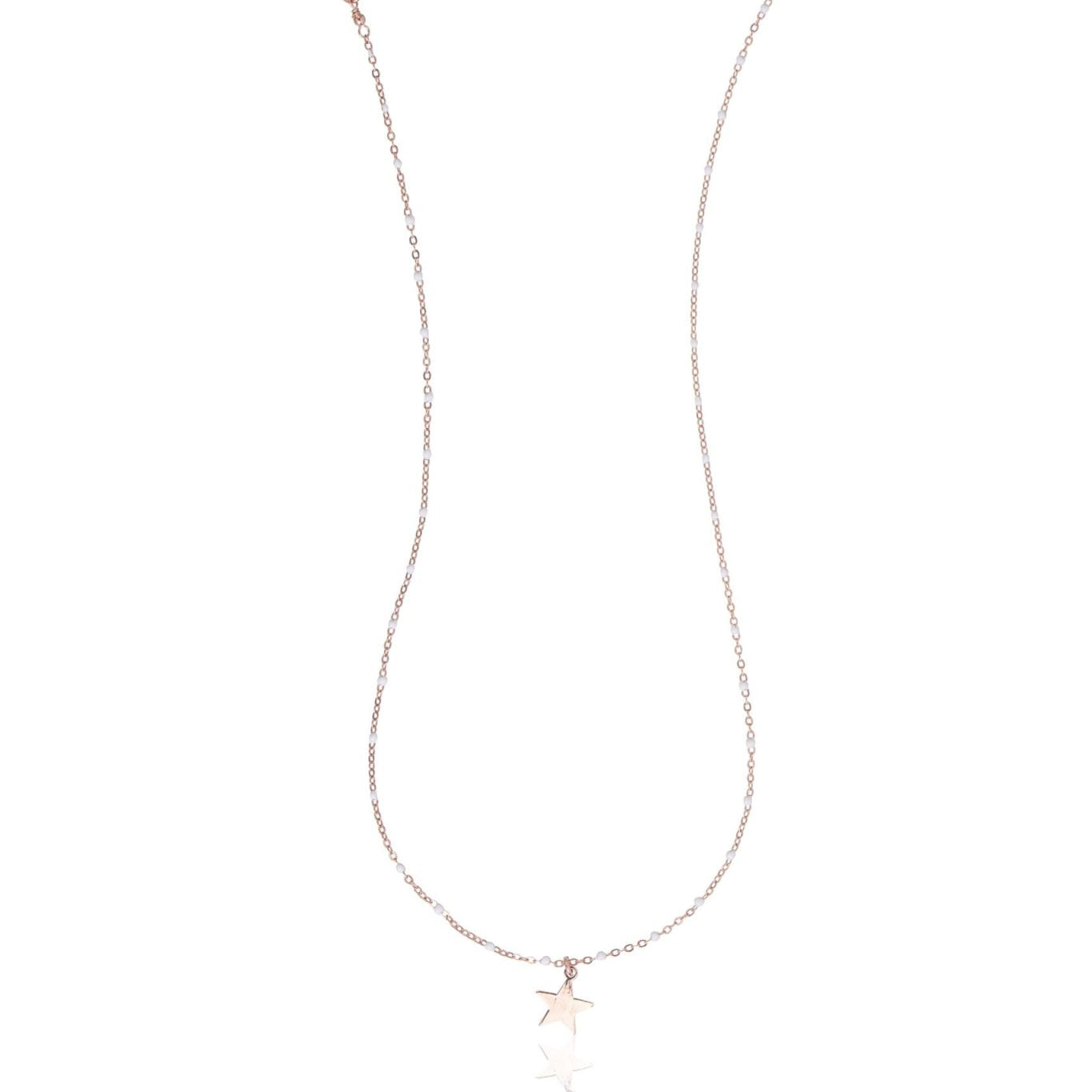 Collar Cadena Alternada Esmaltada con Estrella