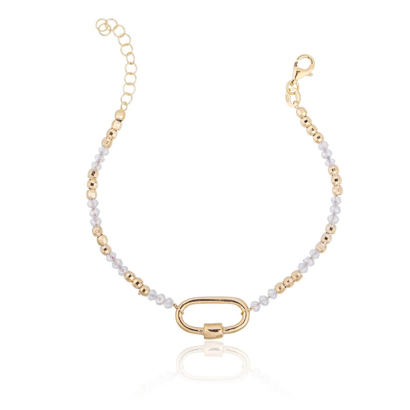 Pulsera con Piedras, Bolitas y Elipse