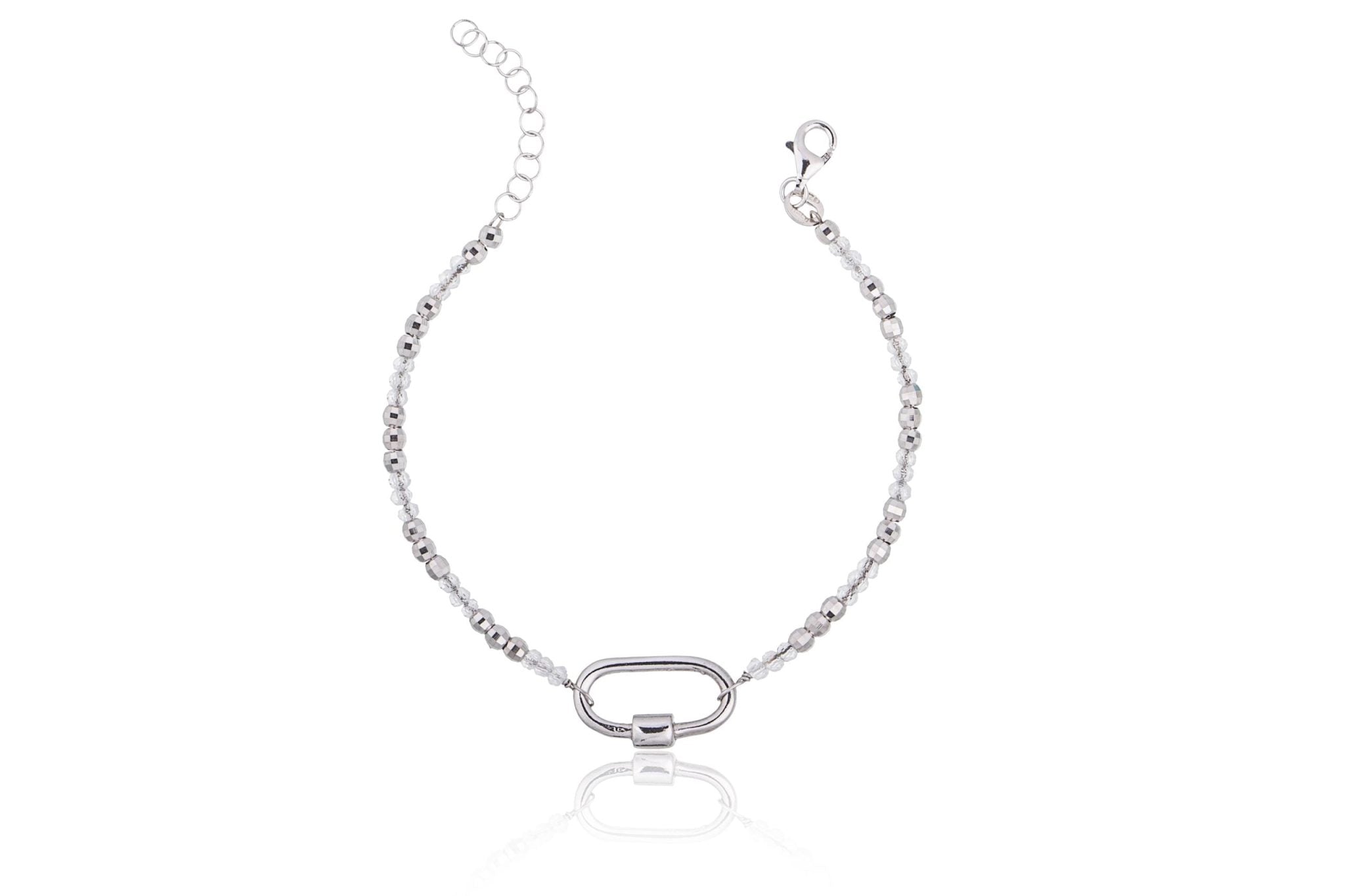 Pulsera con Esferas, Piedras y Elipse