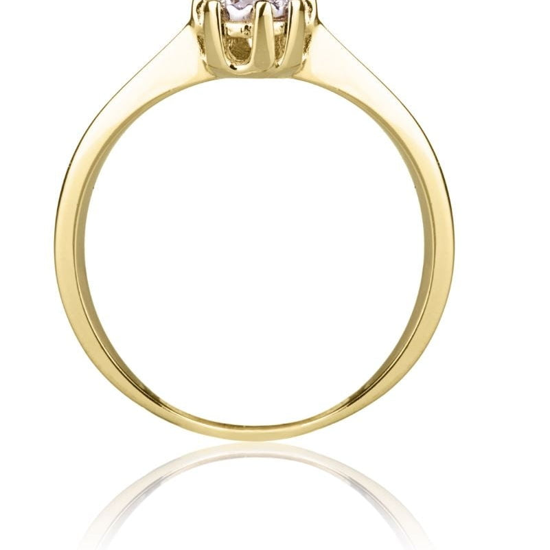 Anello Solitario Grace in Oro e Cubic Zirconia