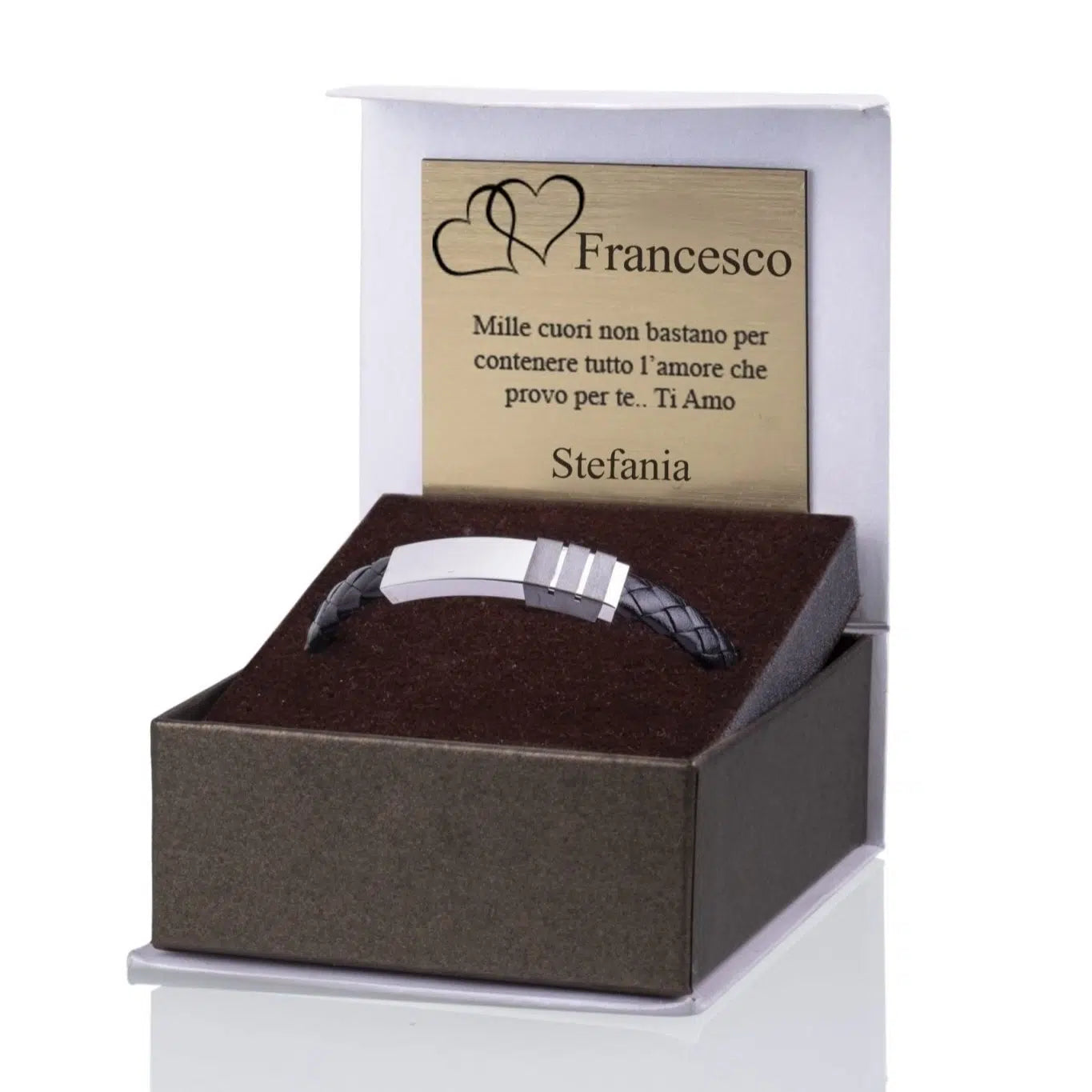 Bracciale in Pelle con Griffe
