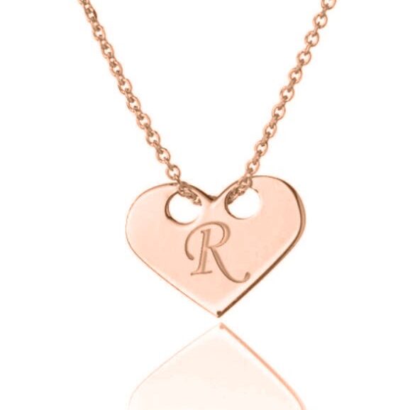 Collana in Argento Cuore Passante