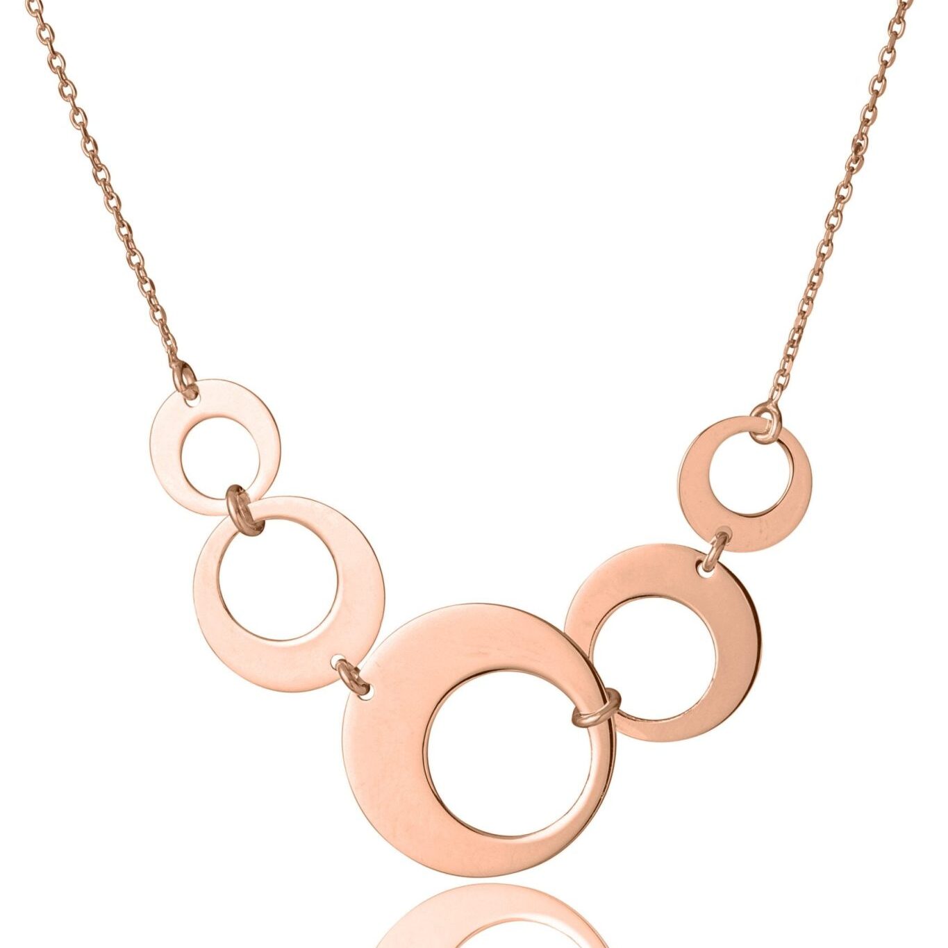 Collar de Plata Círculos