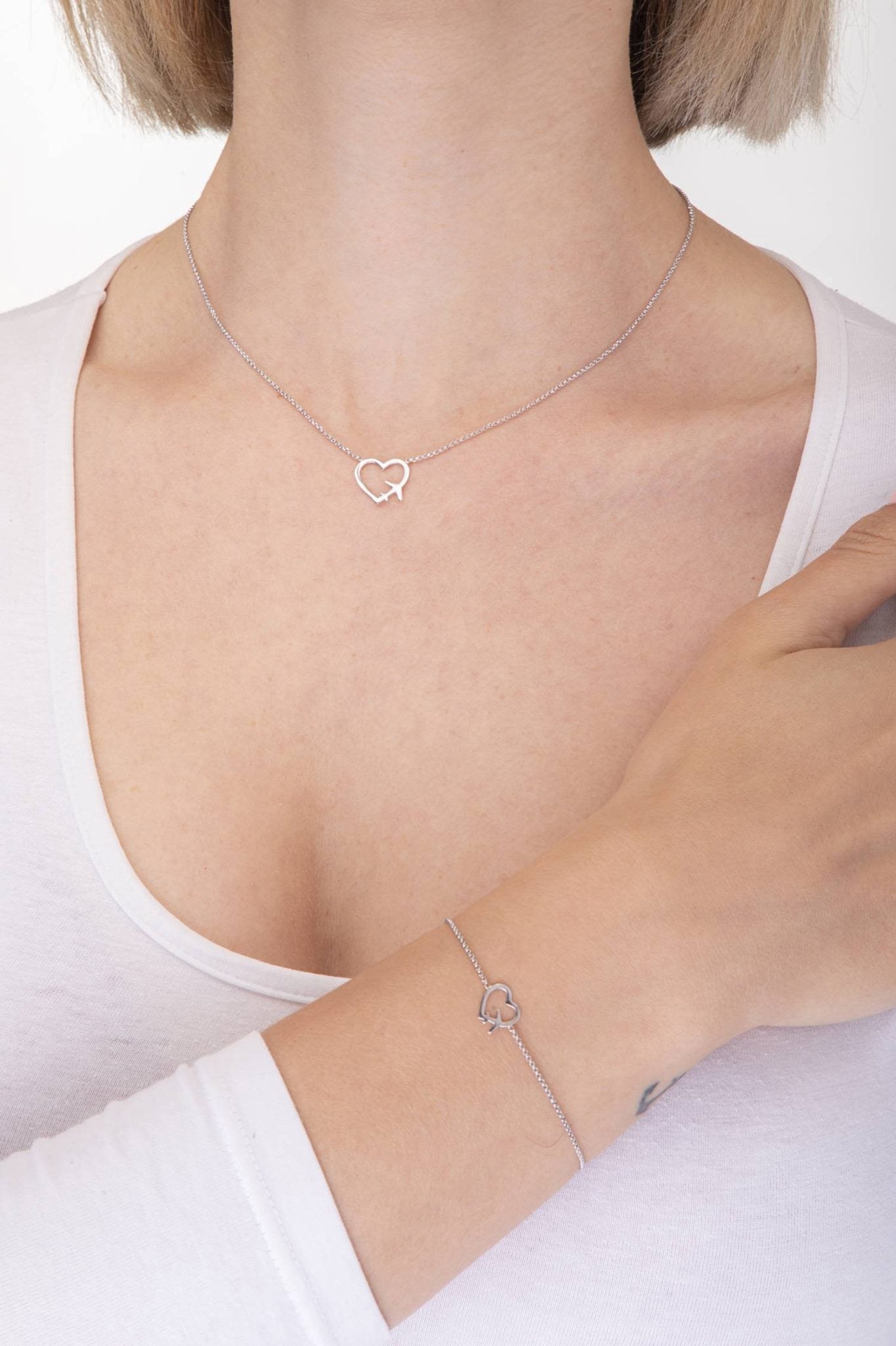 Conjunto con Avión y Corazón