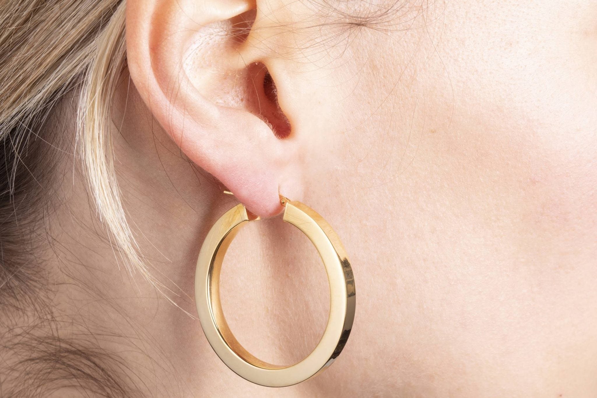 Large Circular Square Earrings
