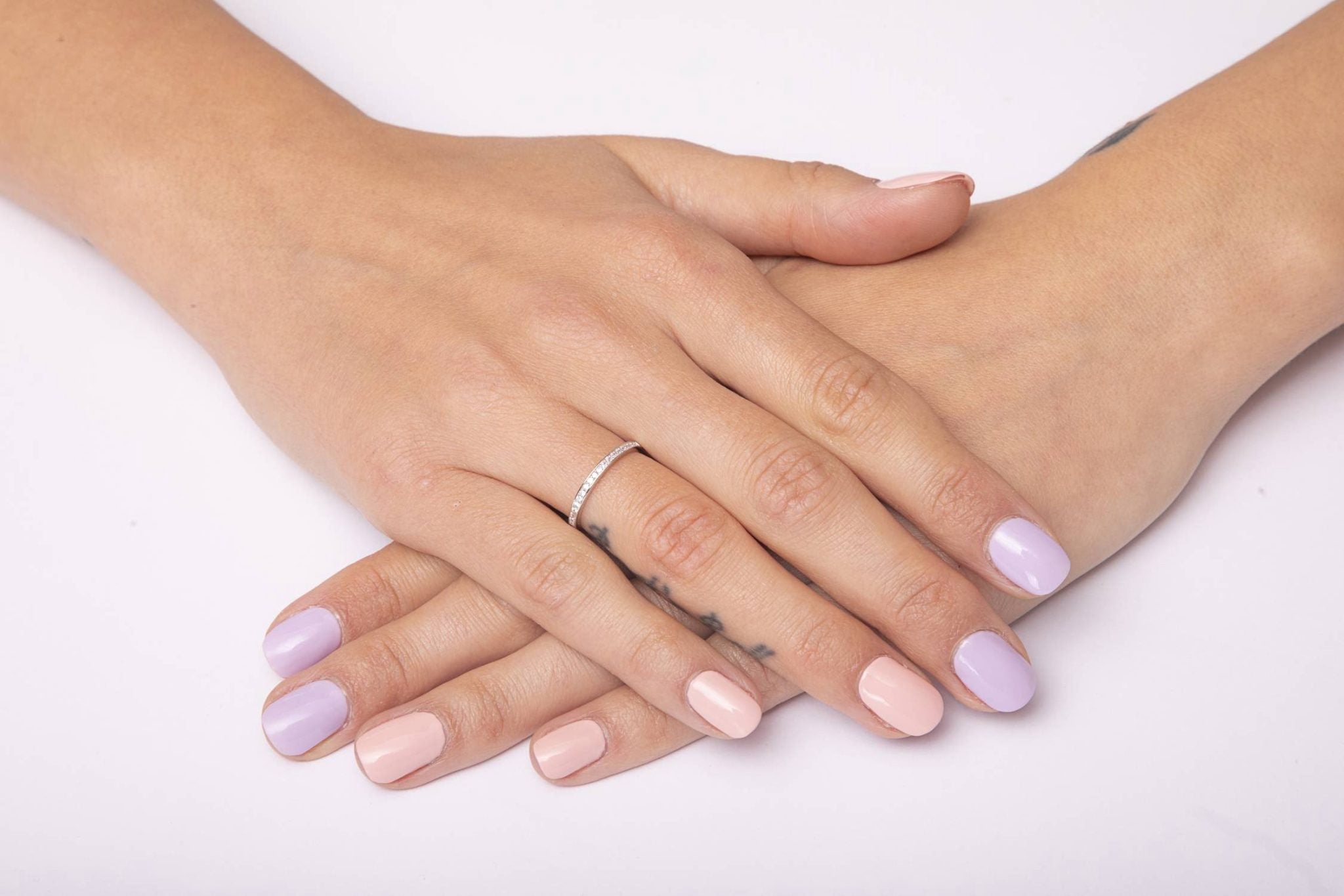 Anillo Semi Pavé con Circonitas Blancas