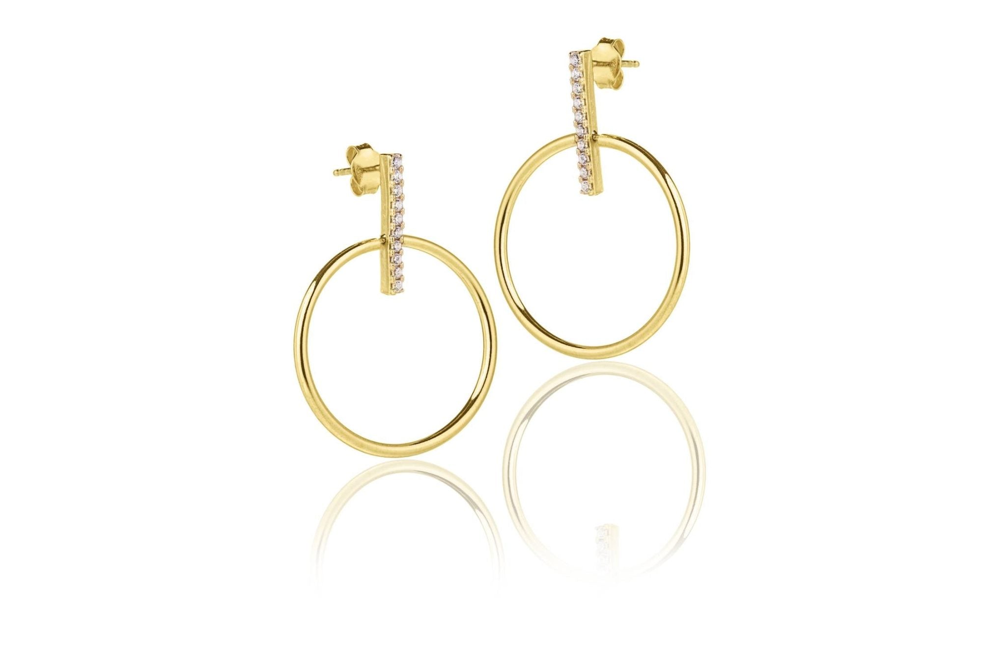 Boucles d'oreilles en Argent Omega