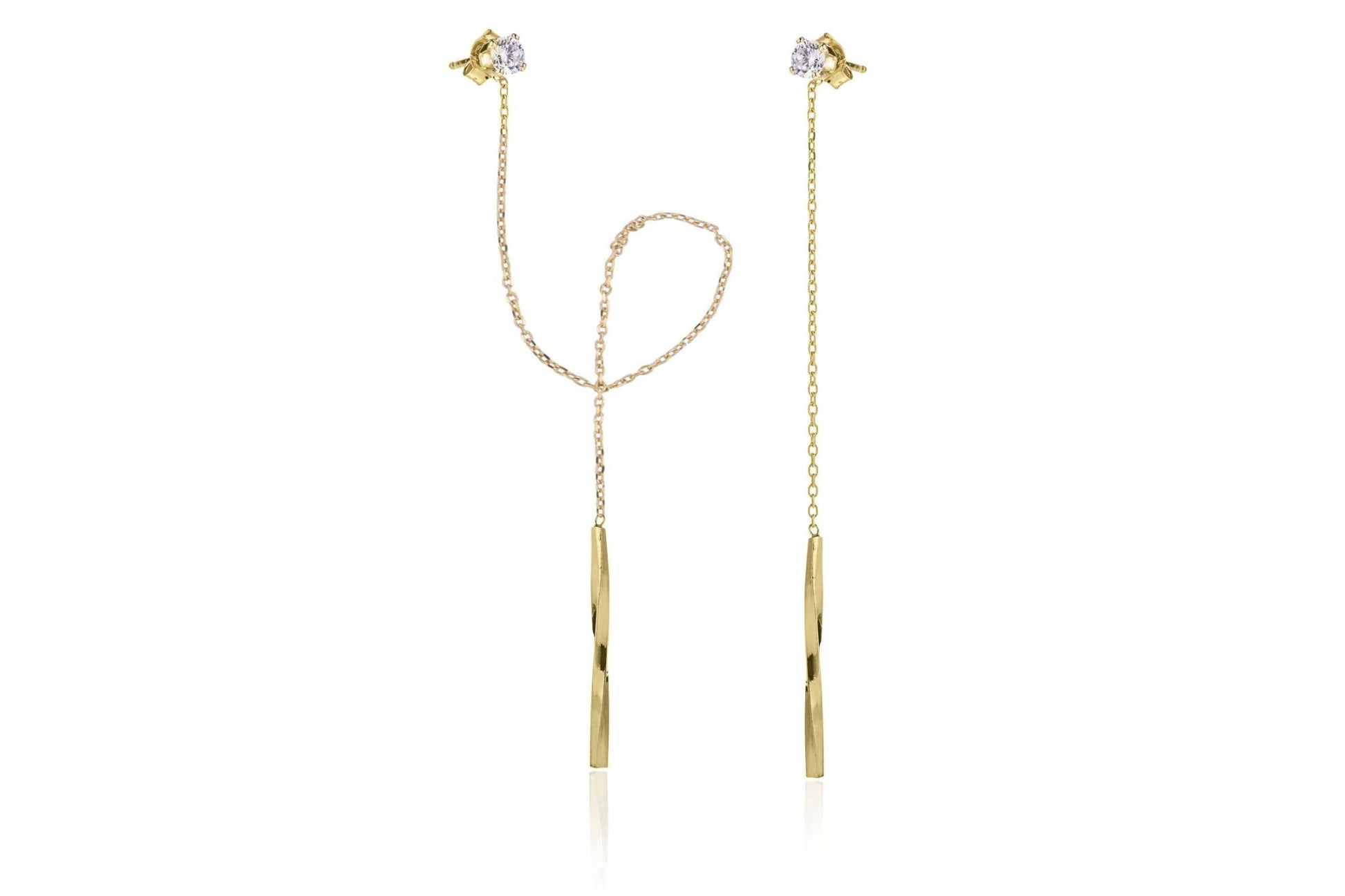 Bar and Light Point Earrings