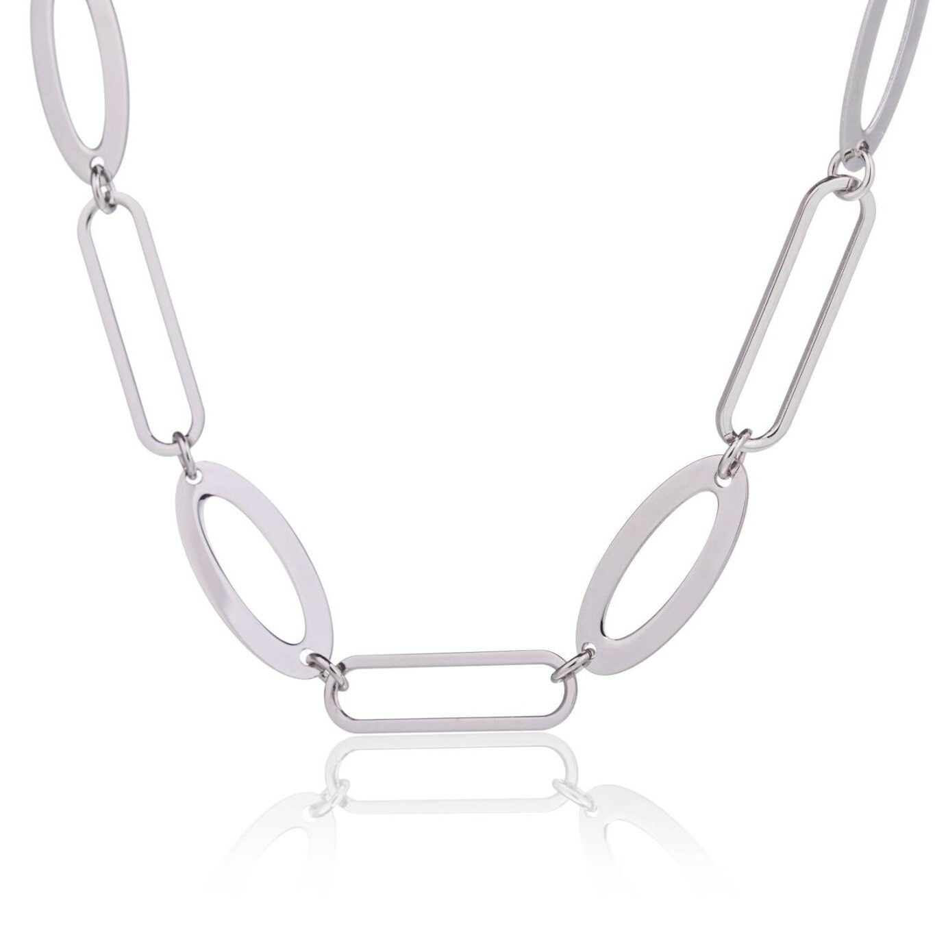 Bracciale con Maglie e Forme Differenti