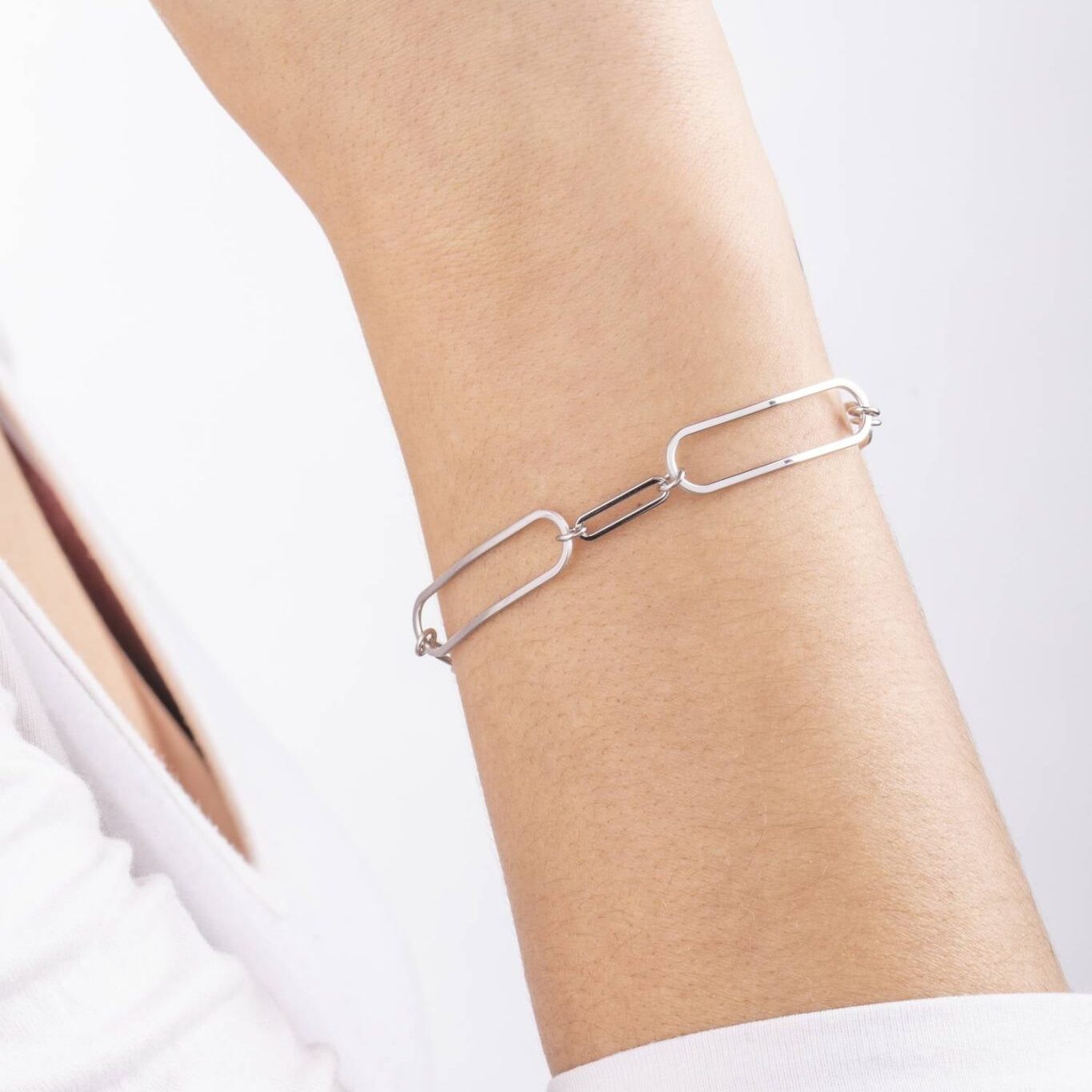 Bracciale con Maglie Ellittiche