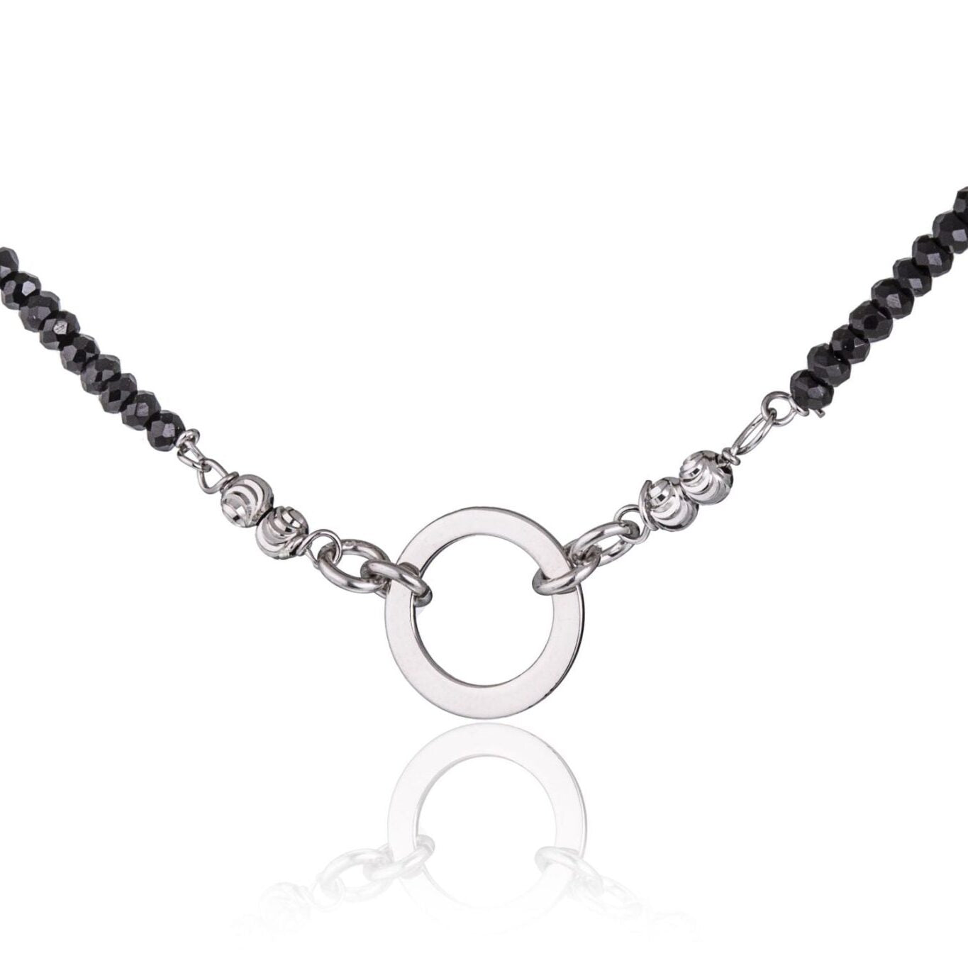 Bracciale con Zirconi Sfere Diamantate e Cerchio