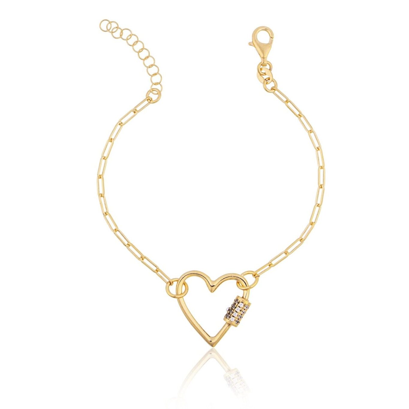 Pulsera Corazón con Circonitas