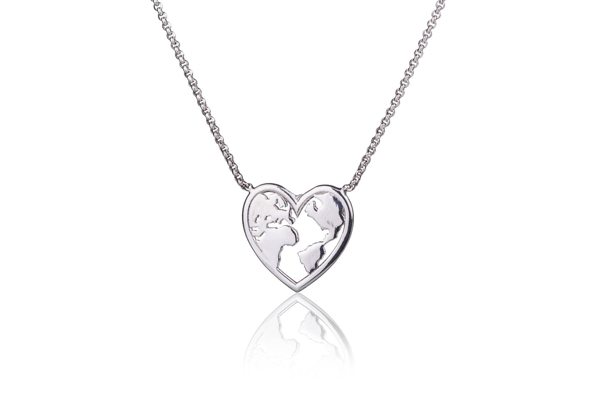 Collana con Globo dentro Cuore