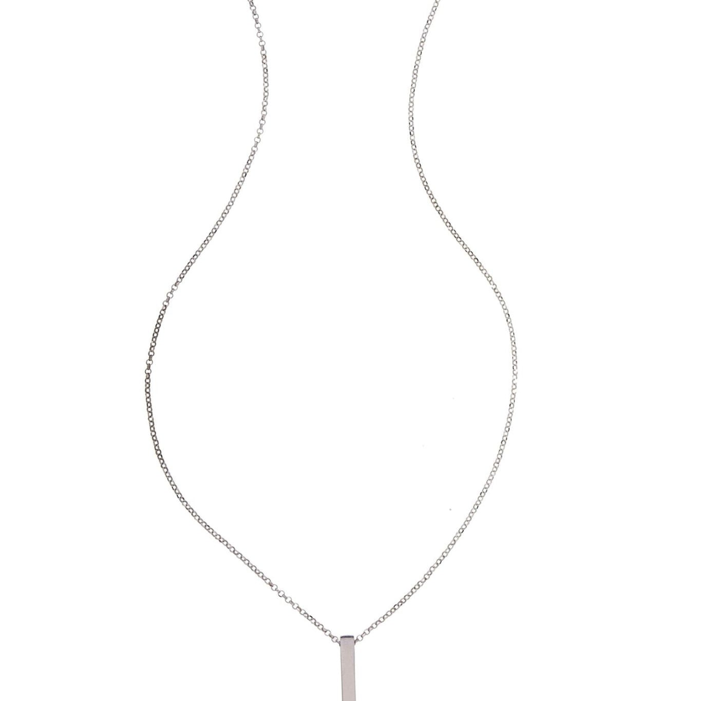 Necklace with Silver Bar