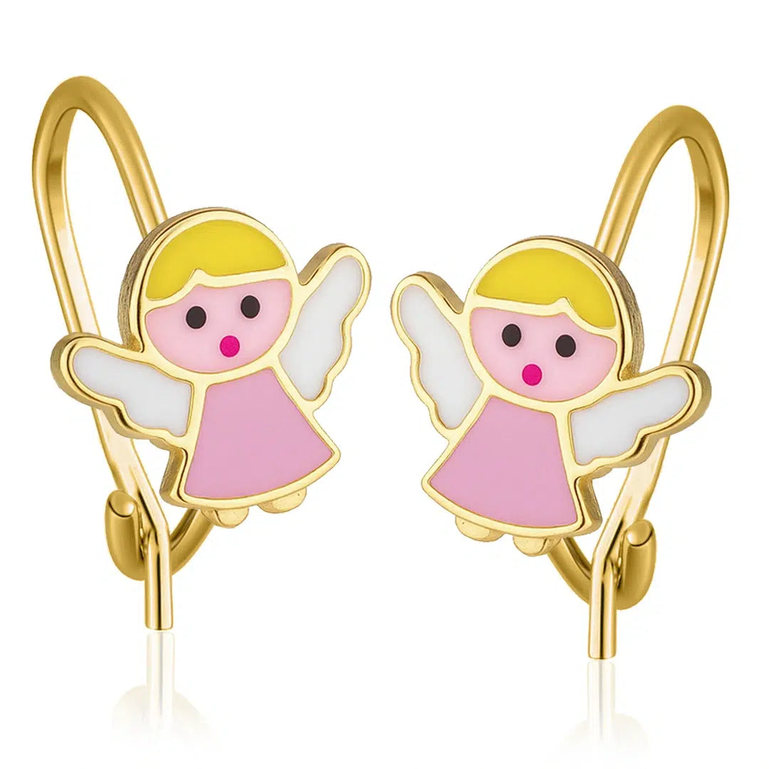 Pendientes Campana de Plata con Angelito