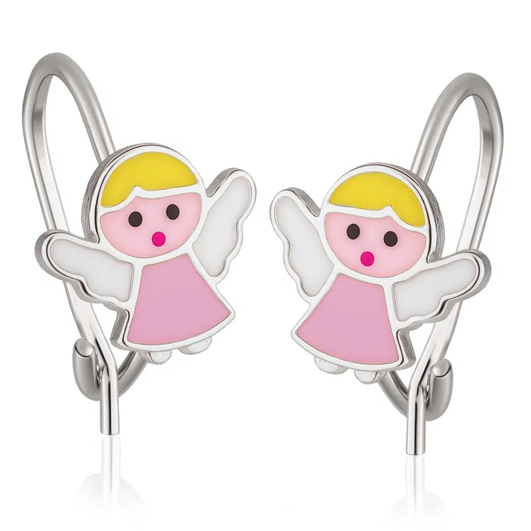 Orecchini a Campanella in Argento con Angioletto