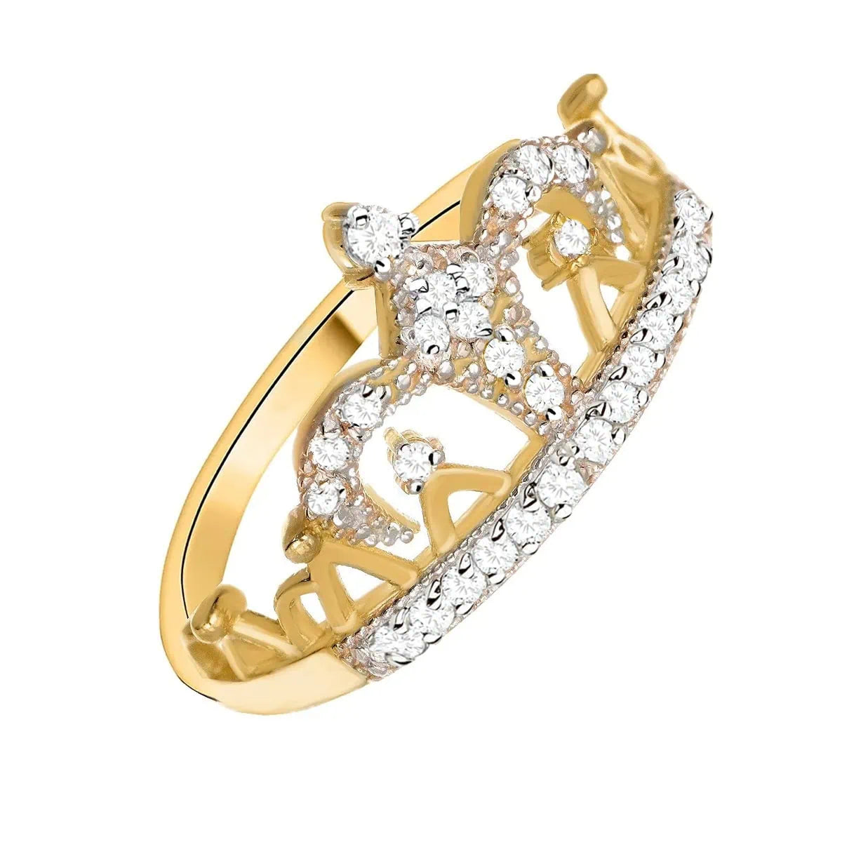 Anello in Oro Regina con Zirconi