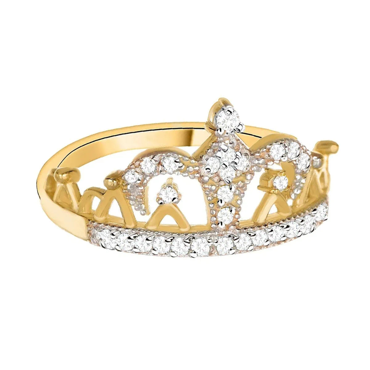 Anello in Oro Regina con Zirconi