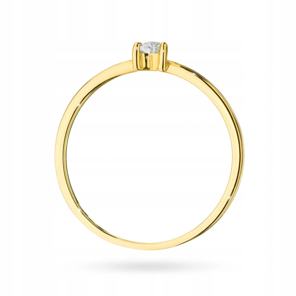 Bague Cuoricino en Or avec Zircone Lumineuse