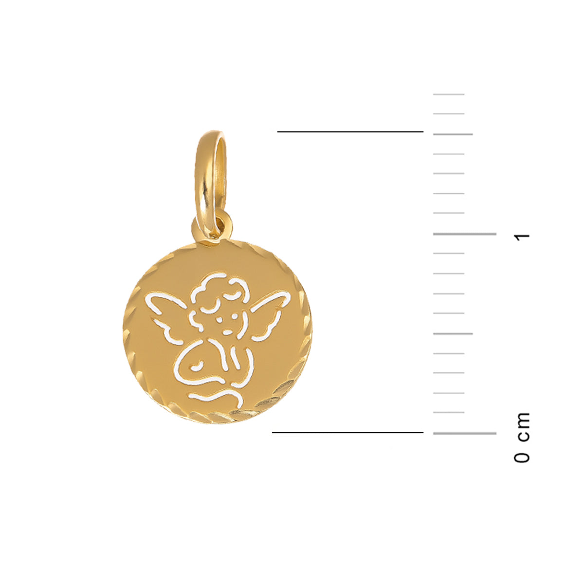 Collana in Oro da Bambini con Angioletto Inciso