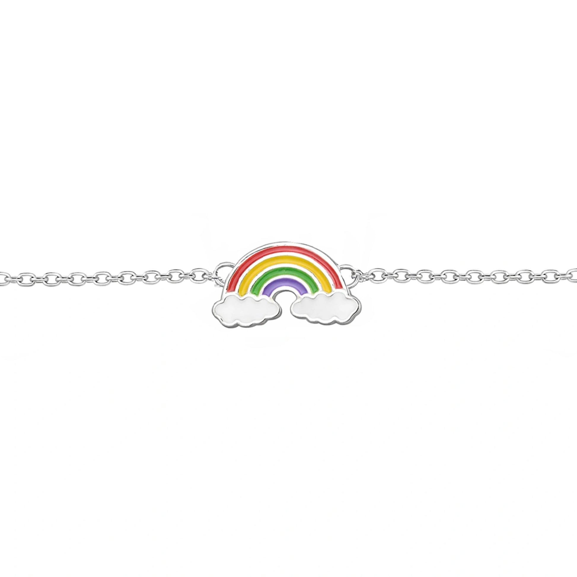 Bracciale con Arcobaleno e Nuvolette