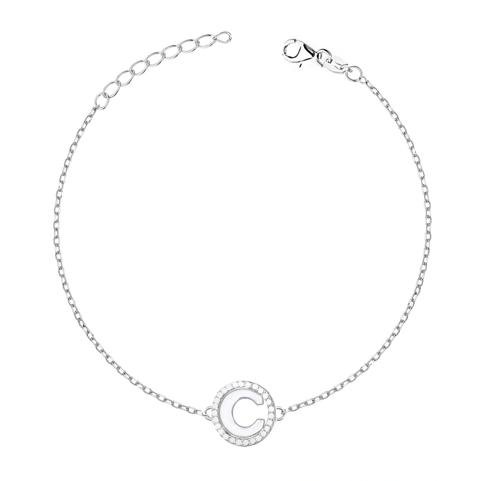 Bracelet avec Lettre Cerclée