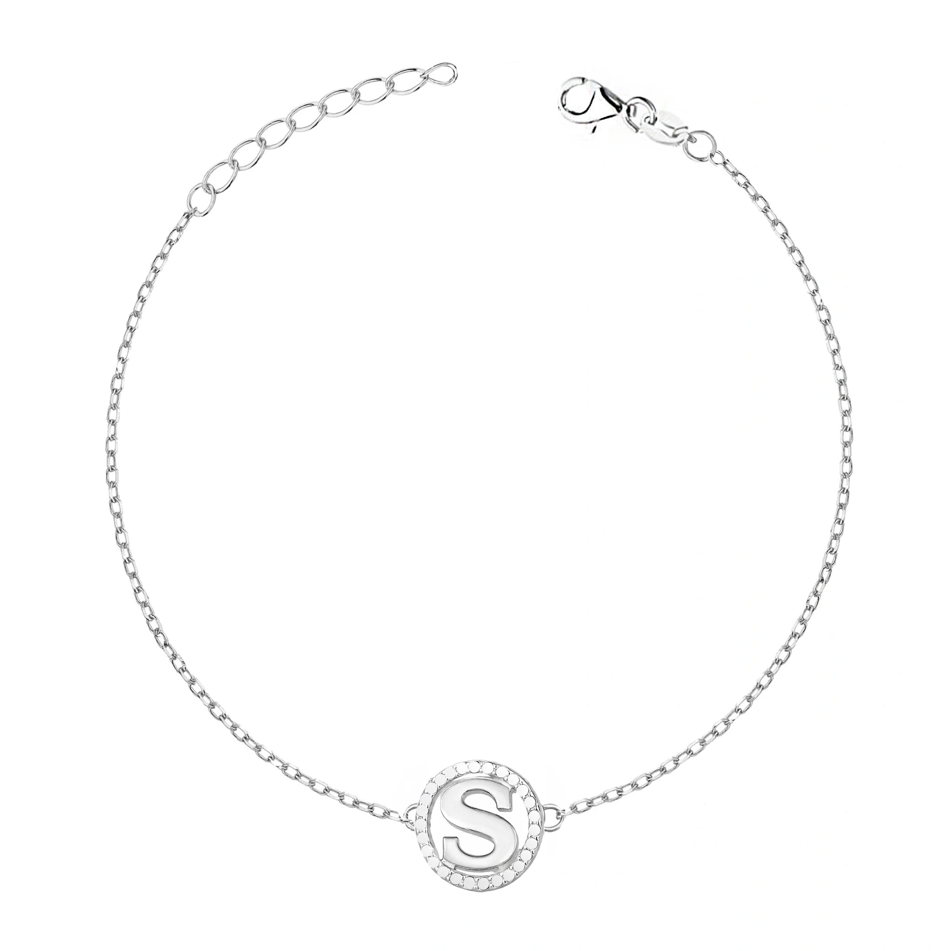 Bracelet avec Lettre Cerclée