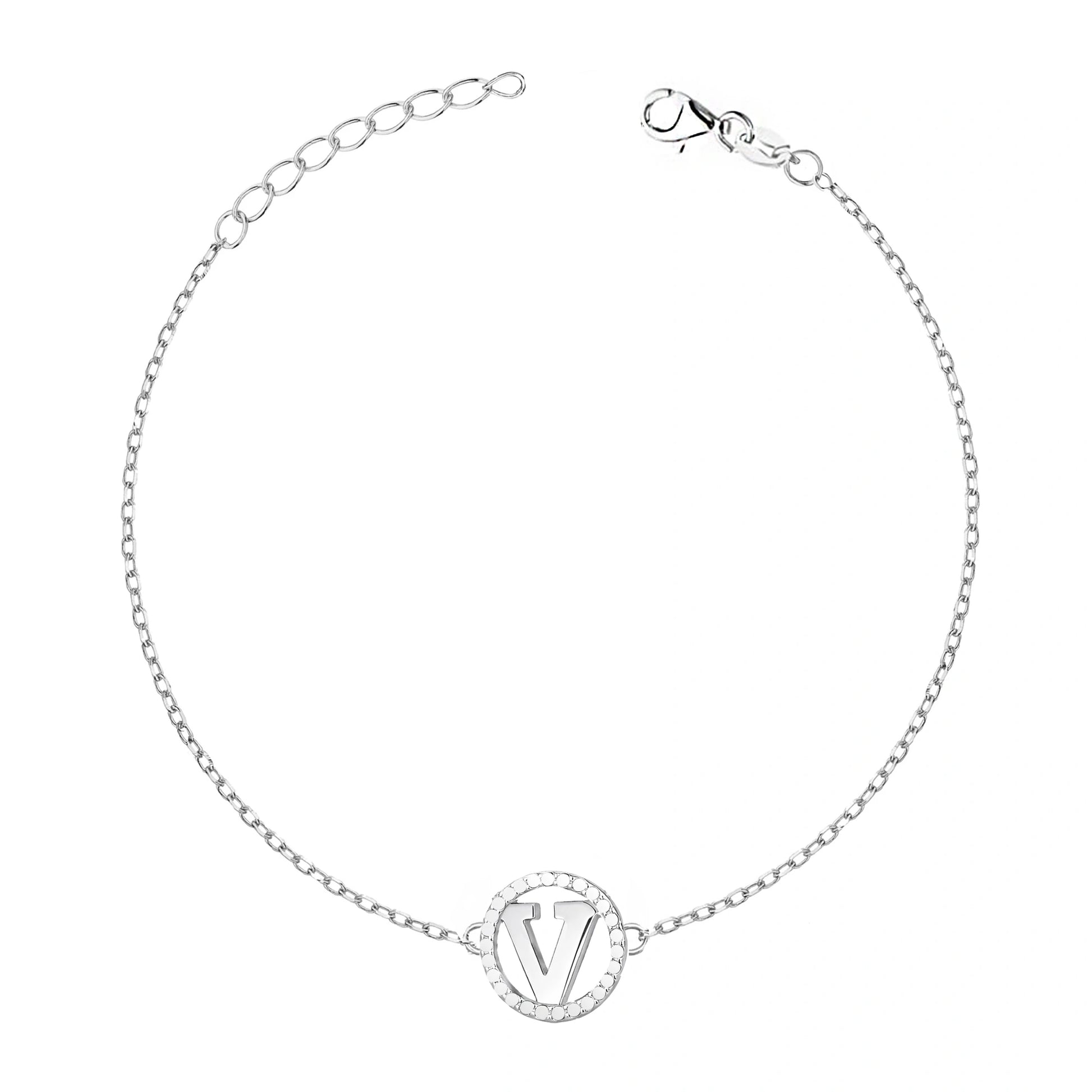 Bracelet avec Lettre Cerclée
