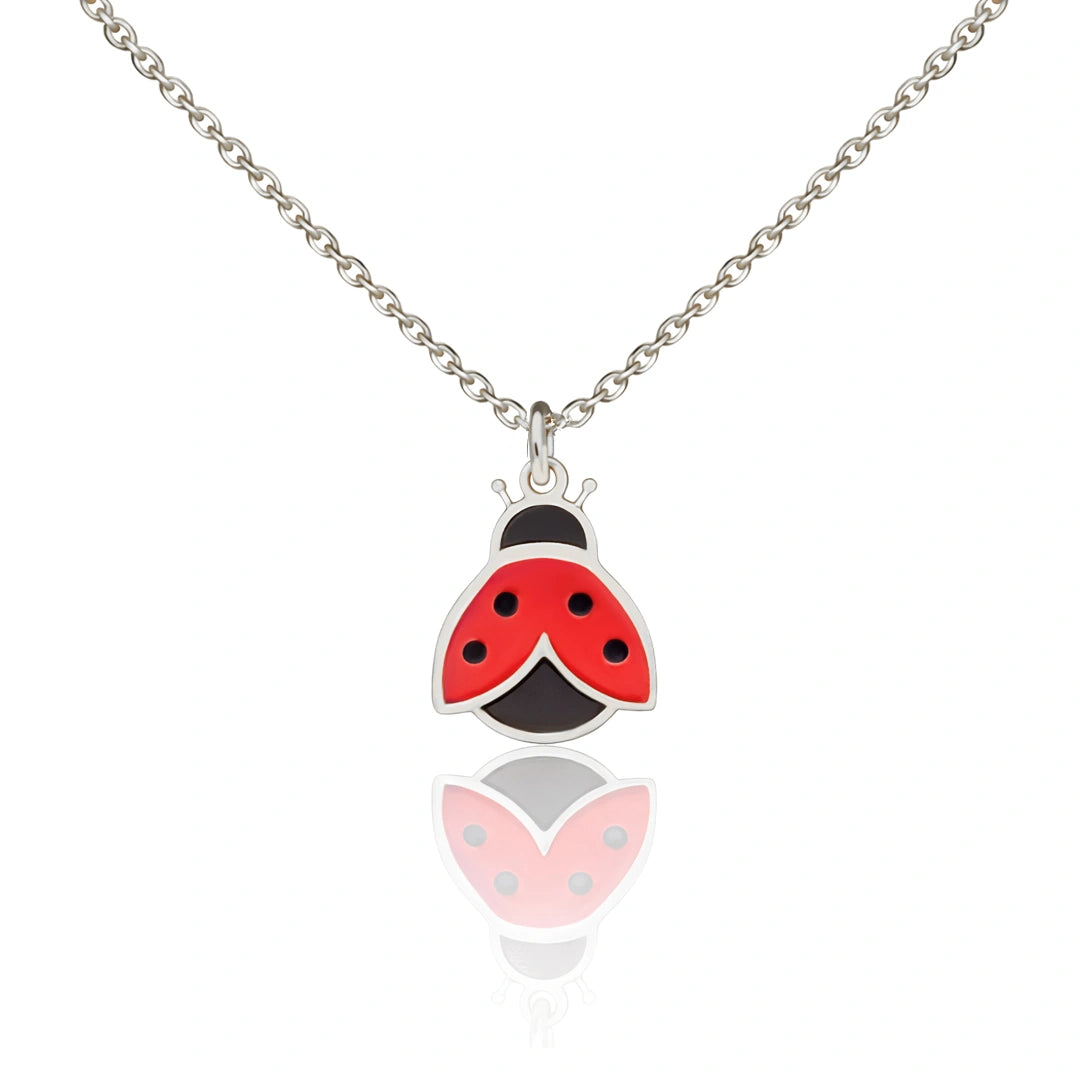 Collier avec Coccinelle Porte-bonheur Dorée