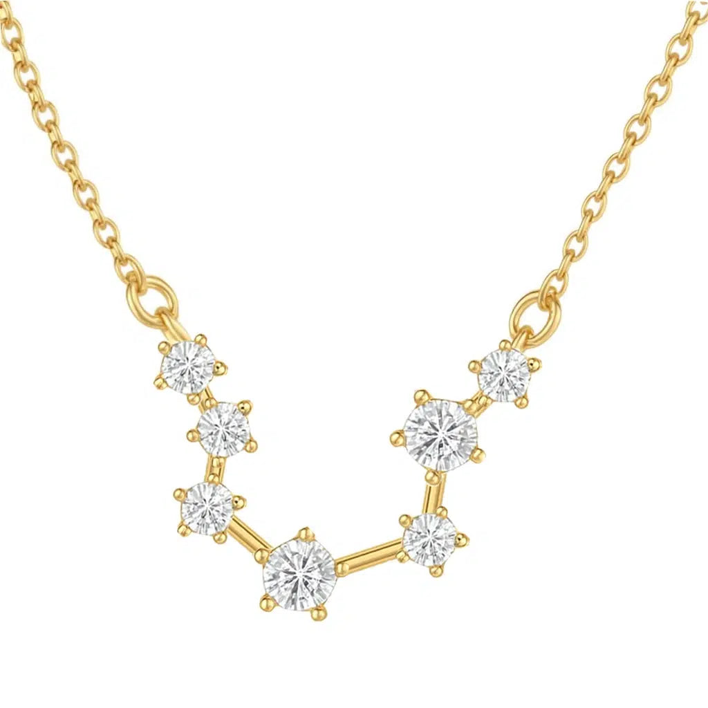 Collana Costellazione Dorata con Zirconi