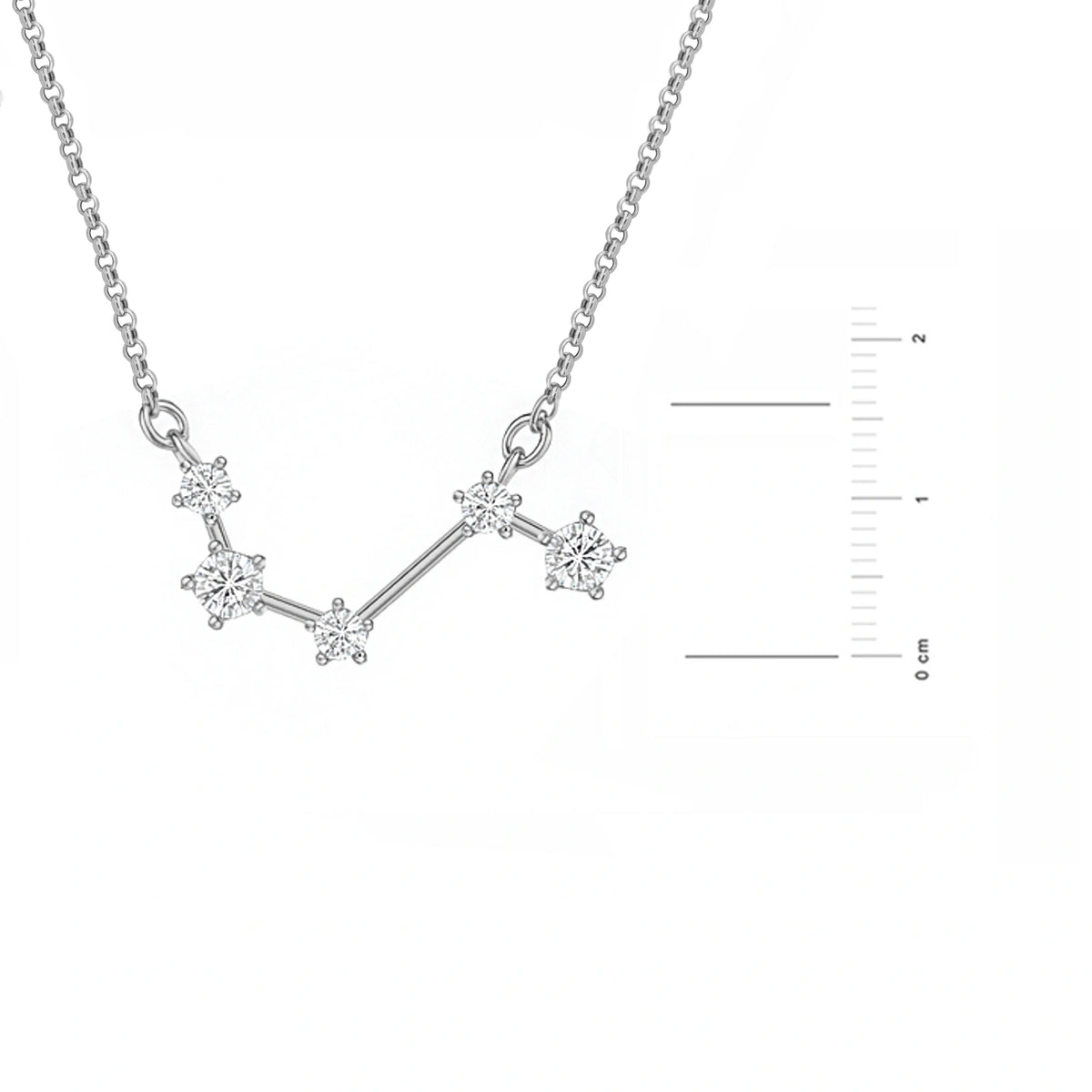 Collier Constellation Dorée avec Zircones
