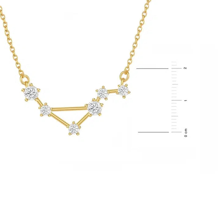 Collana Costellazione Dorata con Zirconi