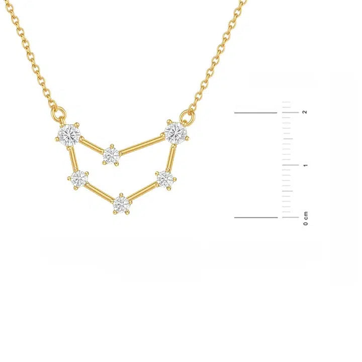 Collana Costellazione Dorata con Zirconi