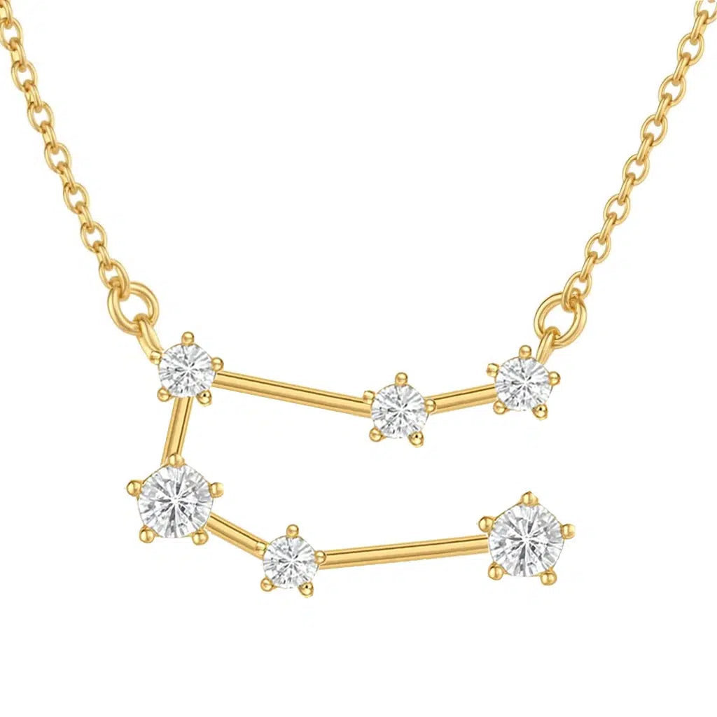 Collana Costellazione Dorata con Zirconi