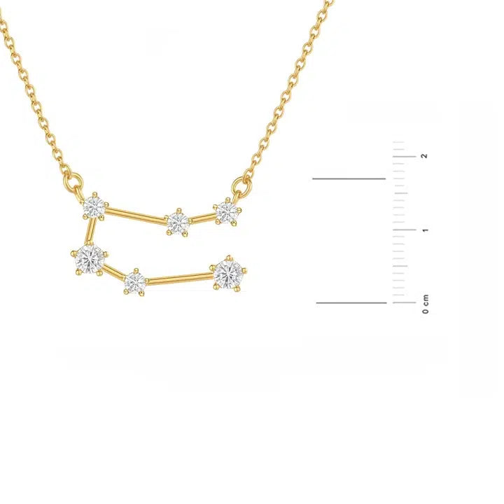 Collana Costellazione Dorata con Zirconi