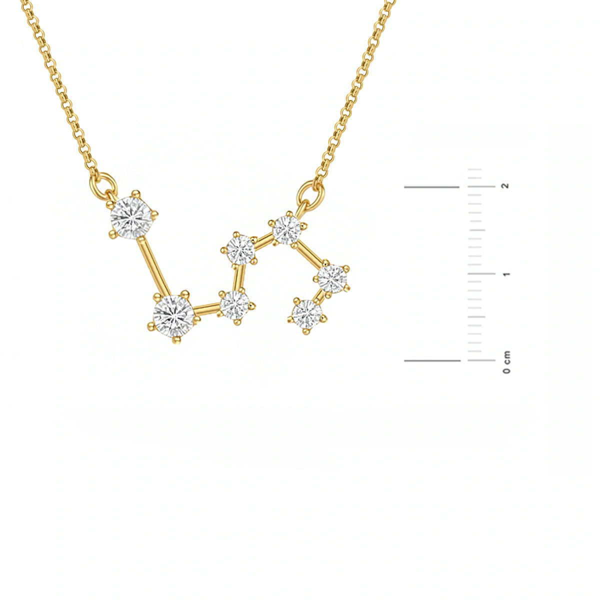 Collier Constellation Dorée avec Zircones