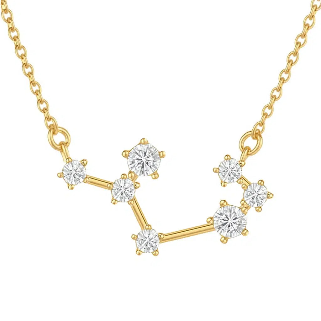 Collana Costellazione Dorata con Zirconi