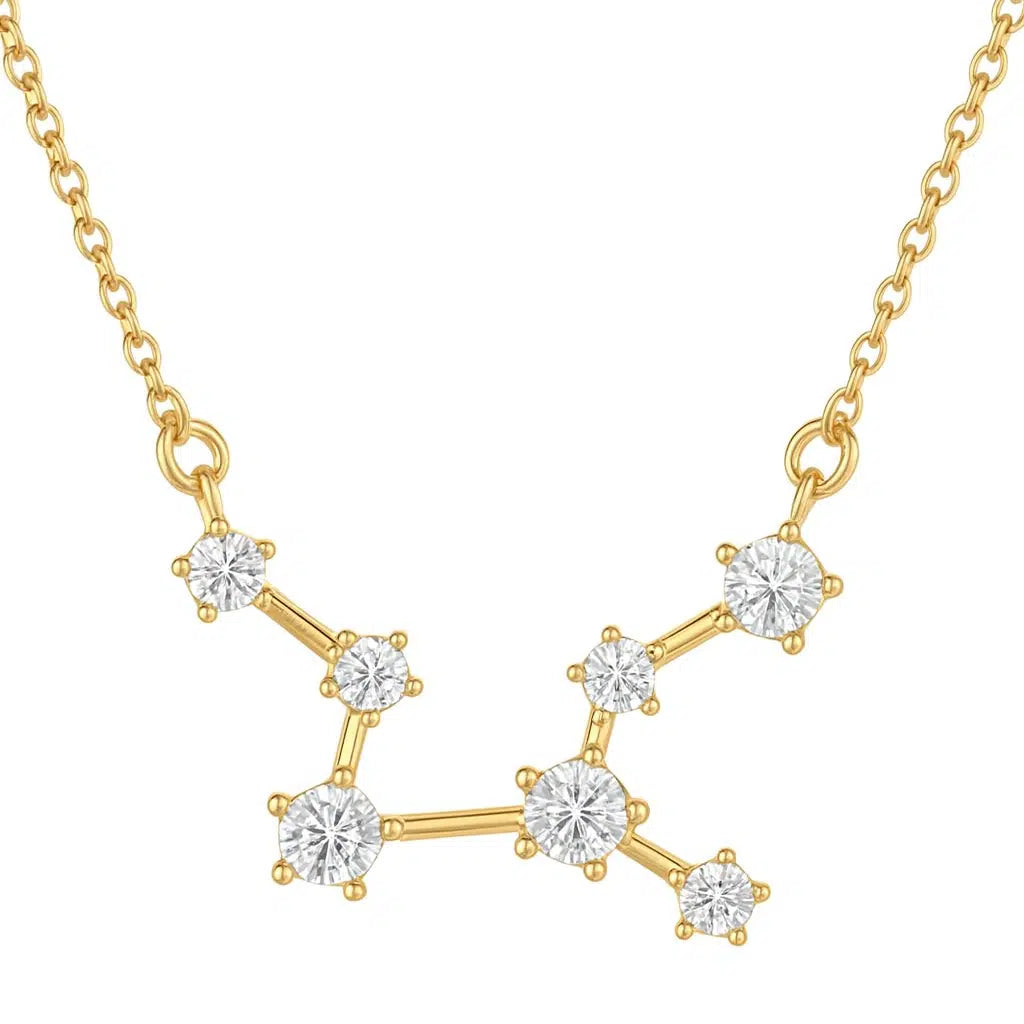 Collana Costellazione Dorata con Zirconi