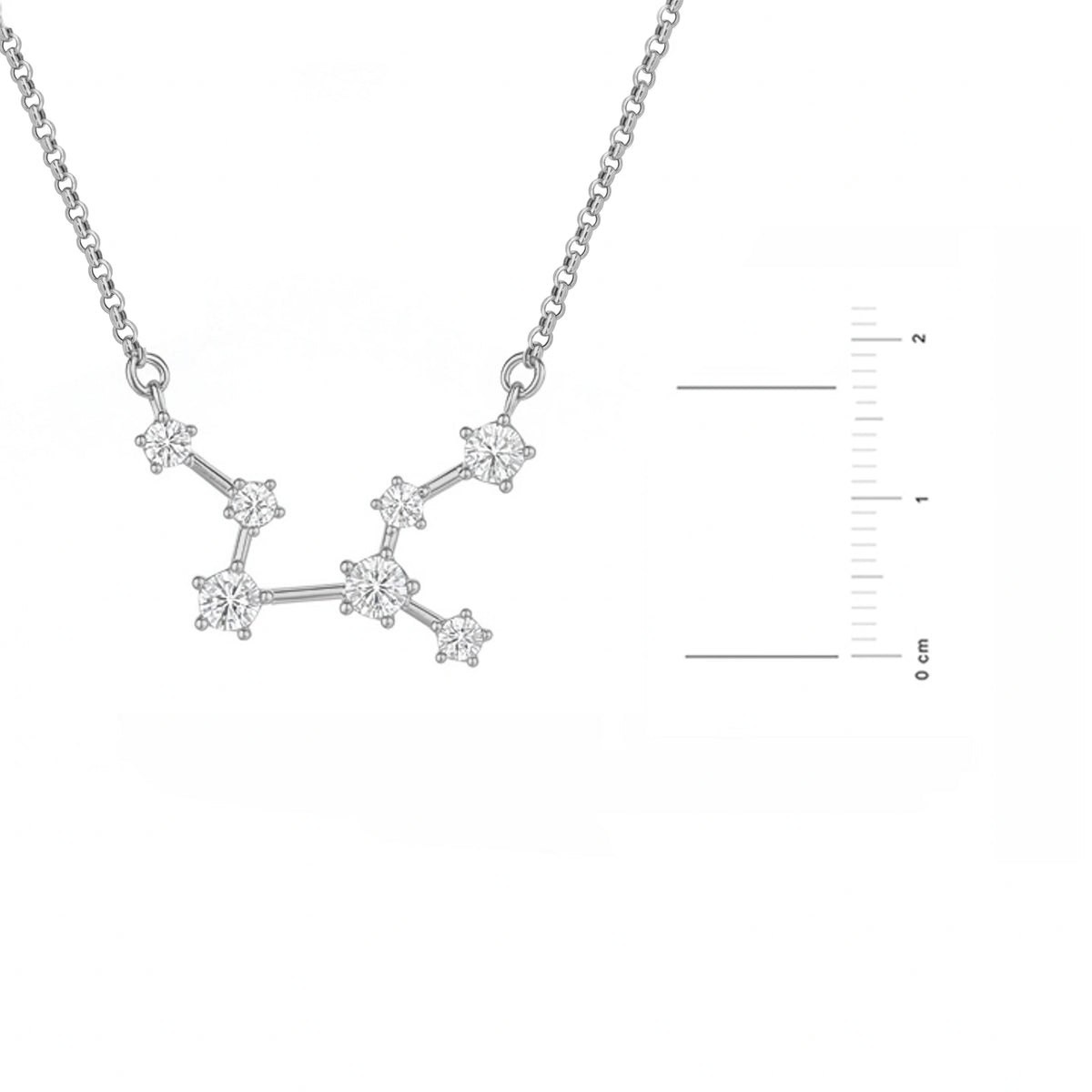 Collier Constellation Dorée avec Zircones