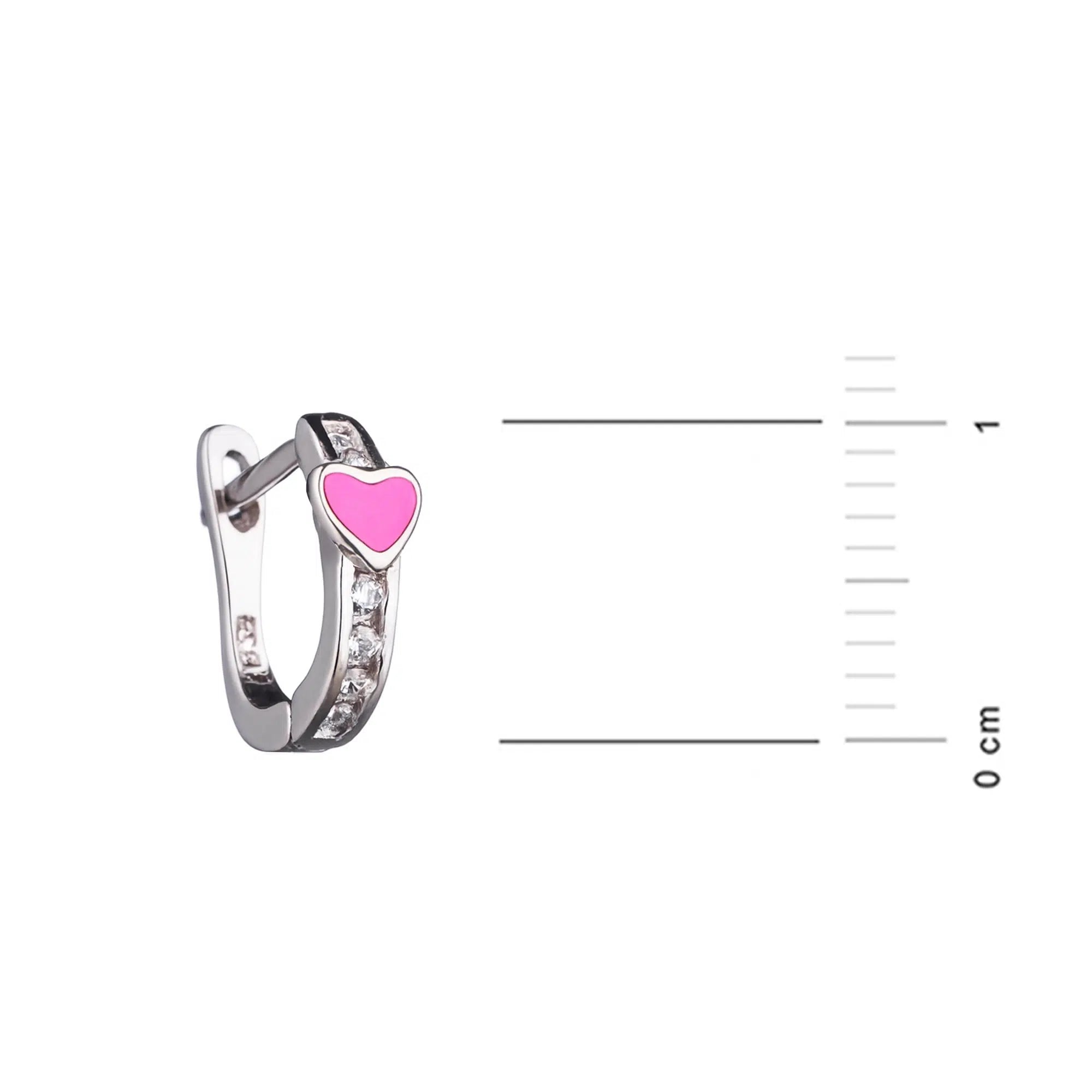 Monkimau Orecchini A Cuore In Argento 925 Per Bambine E Donna – Colorati, Anallergici, Fatti A Mano – Regalo Idea