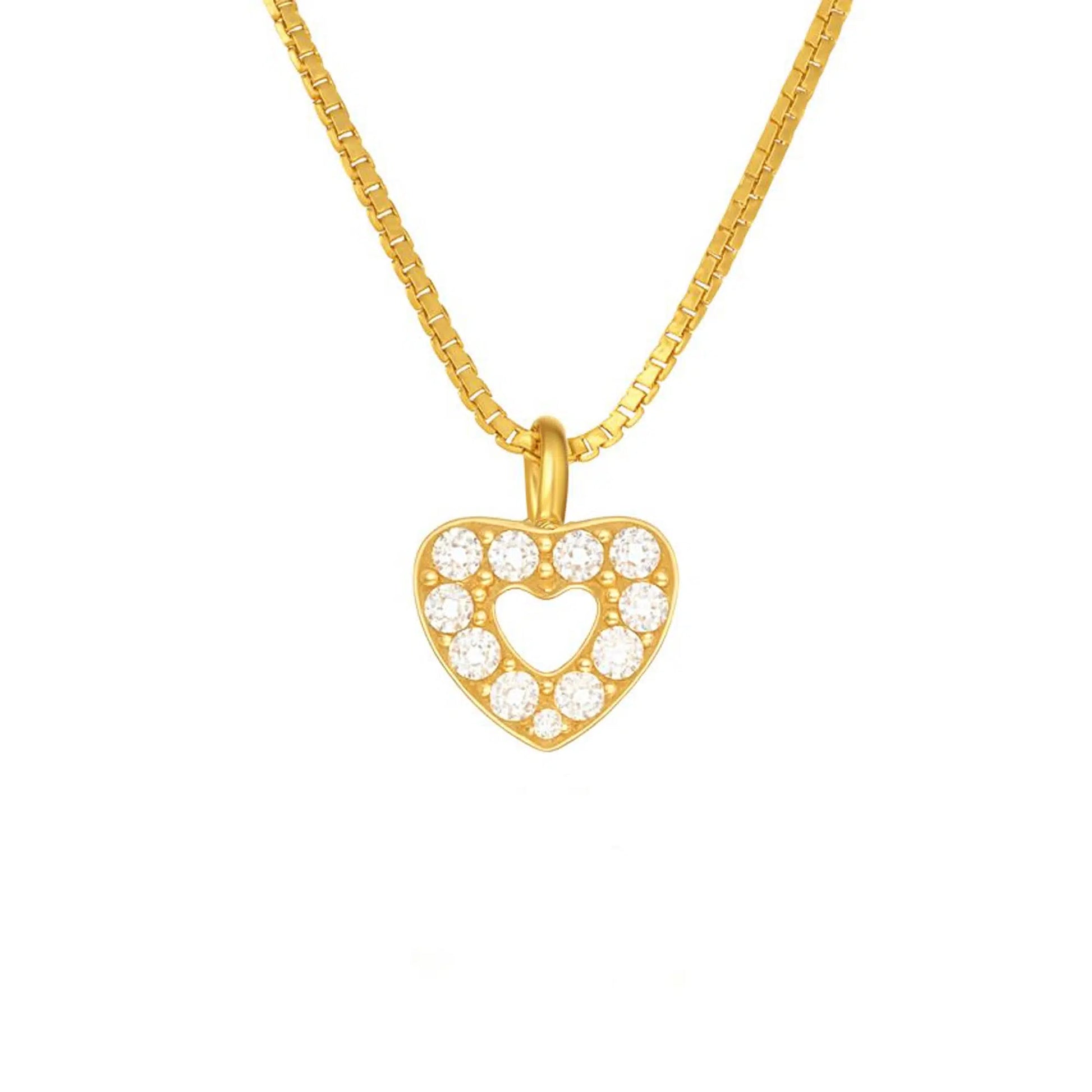 Collier Vénitien avec Pendentif Cœur