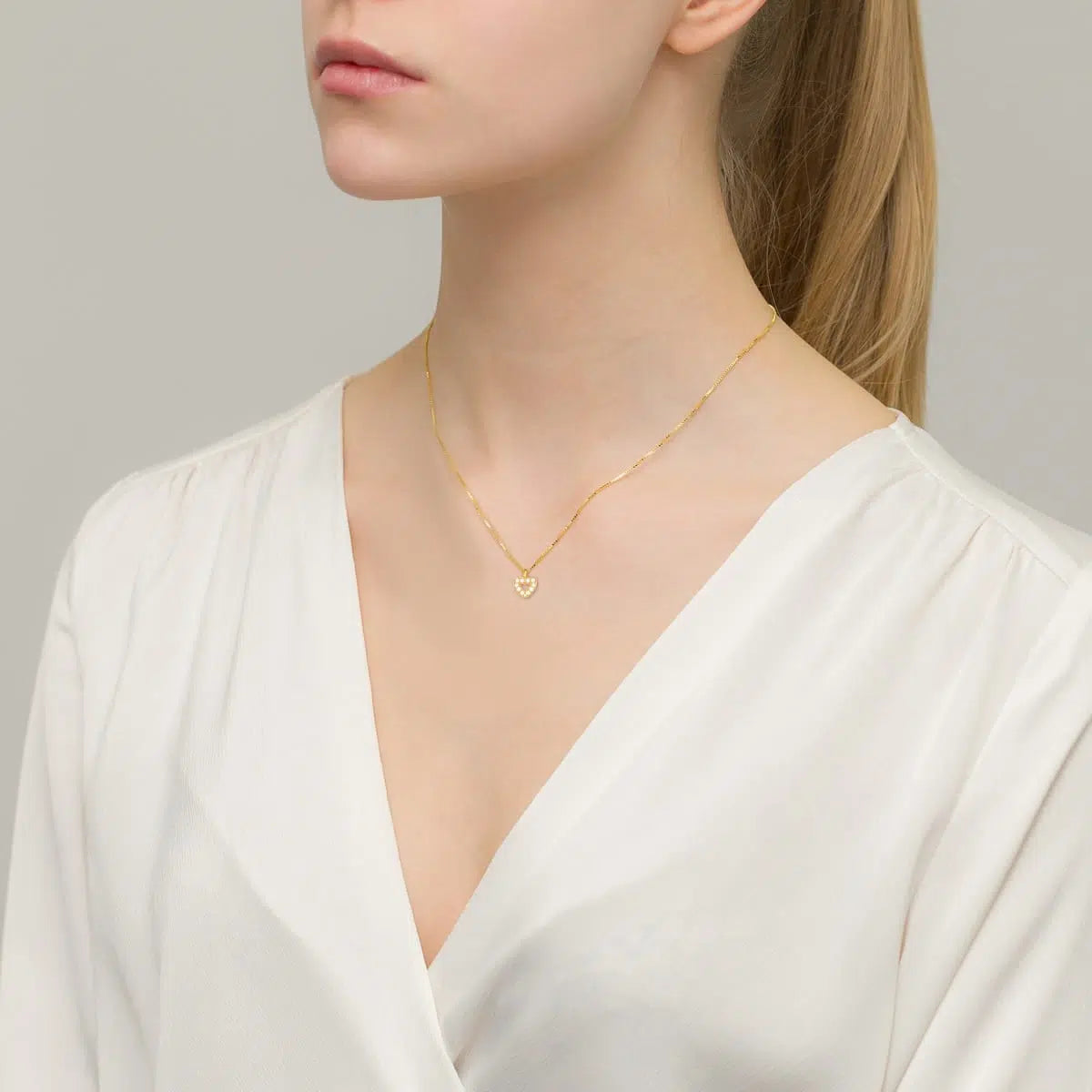 Collier Vénitien avec Pendentif Cœur