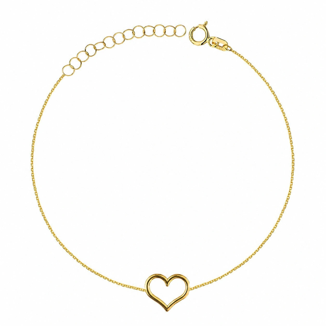 Armband aus Gold Herz mit Gravur