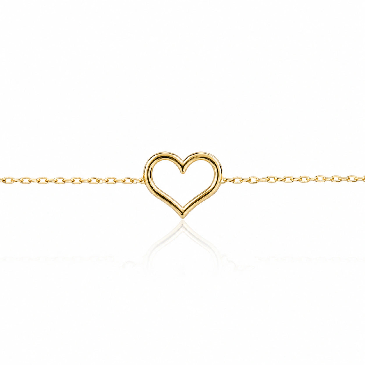Armband aus Gold Herz mit Gravur