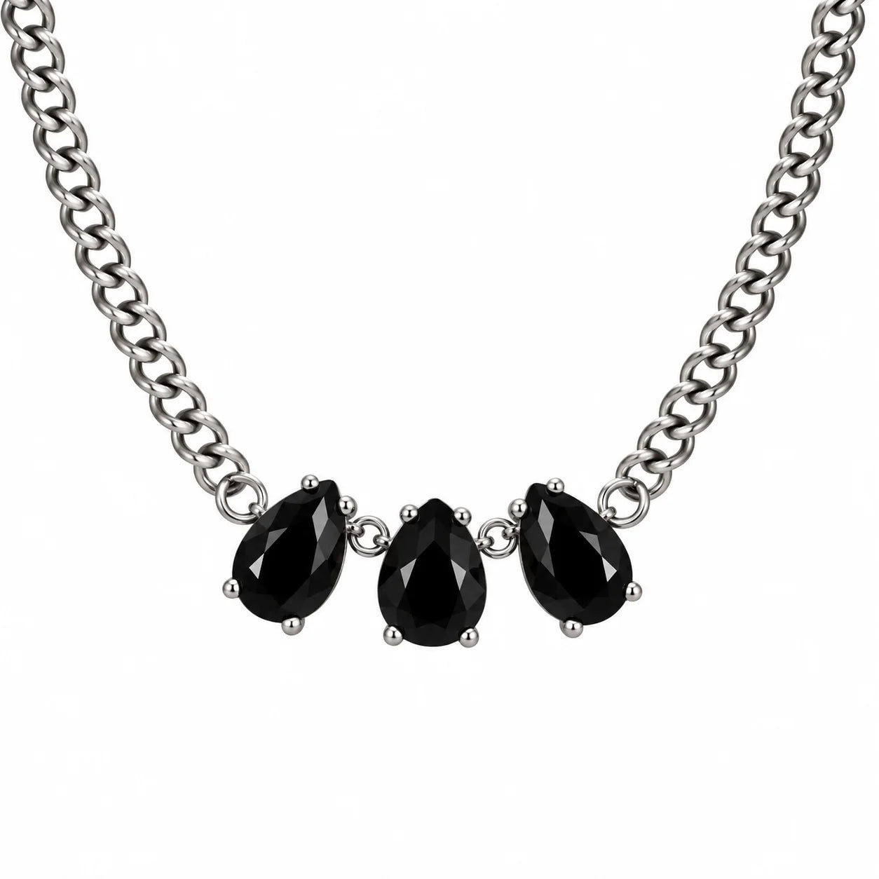Collar con Circonios en Gota