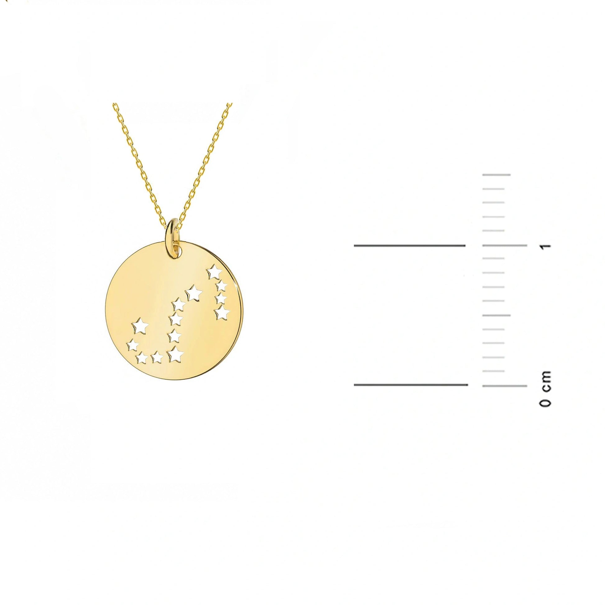 Collana in Oro con Medaglia Costellazione