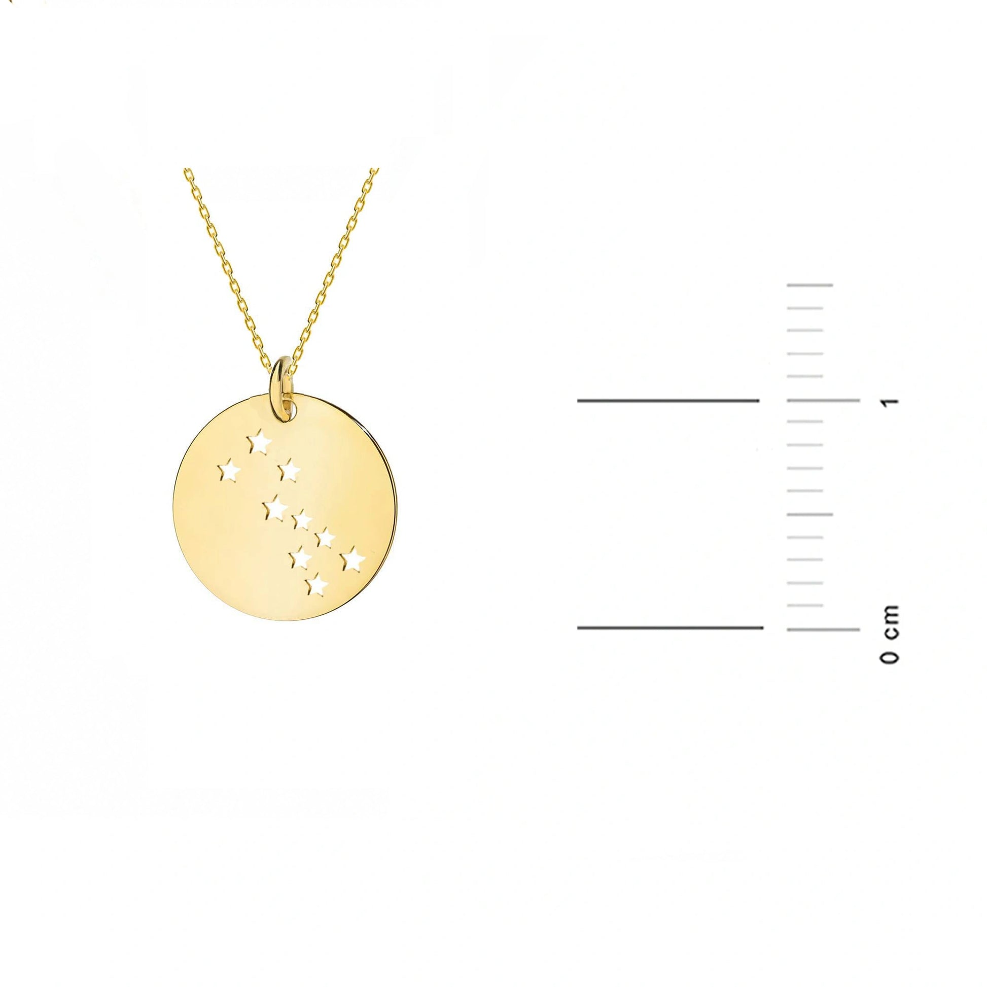 Collana in Oro con Medaglia Costellazione