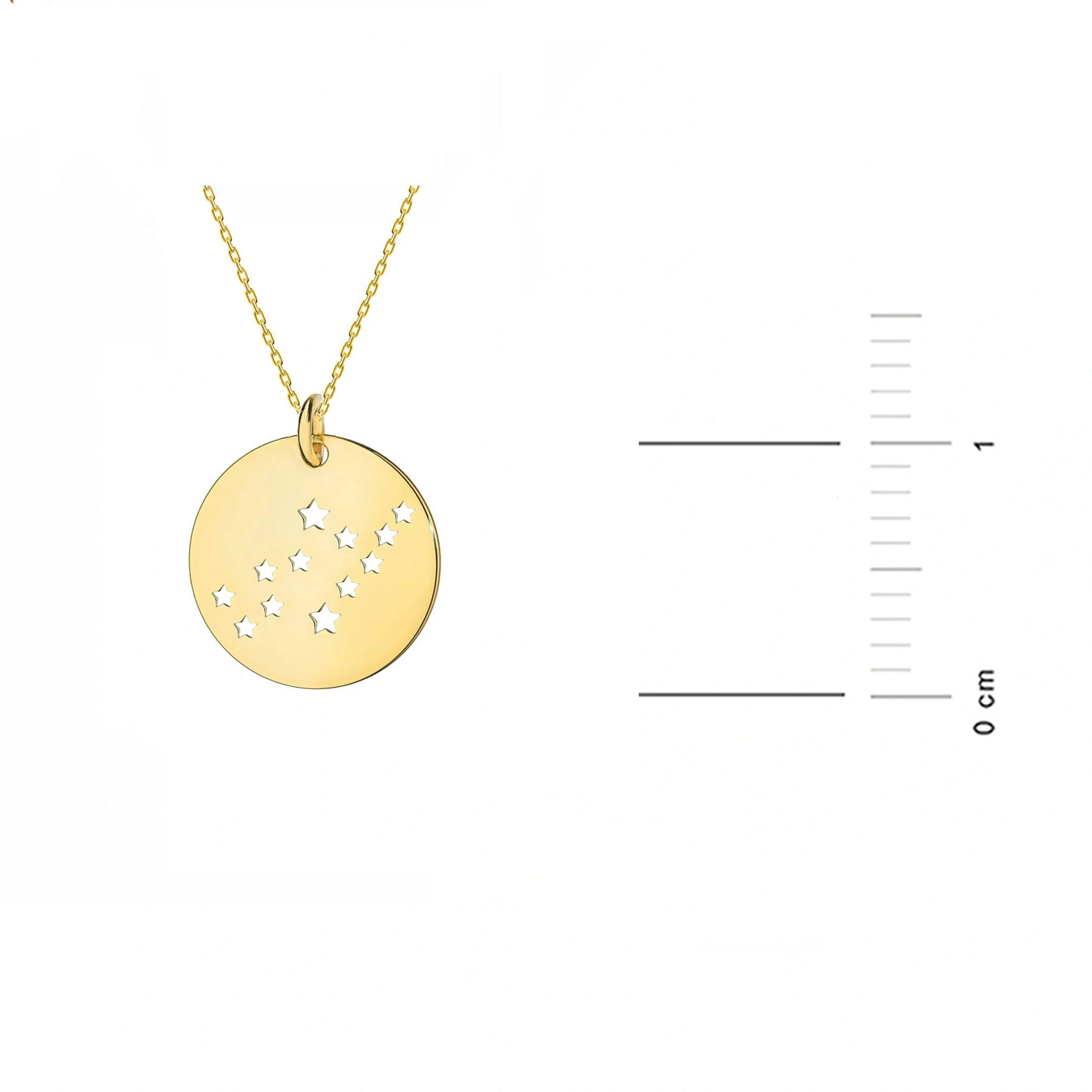 Collana in Oro con Medaglia Costellazione